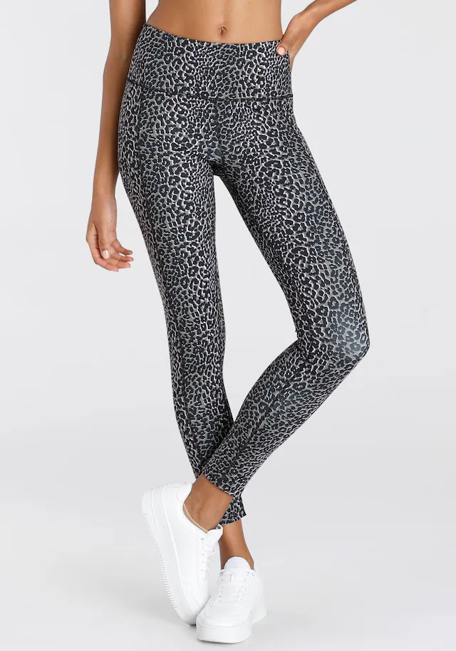 LASCANA ACTIVE Funktionsleggings Sportleggings in Leo-Optik