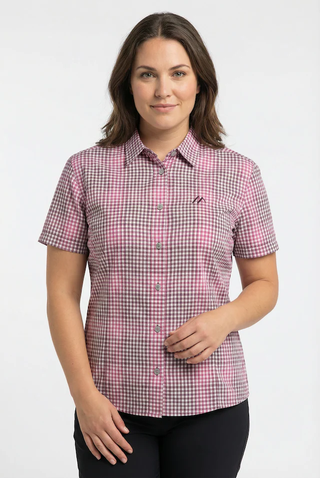 Maier Sports Karobluse mit Hemdblusenkragen