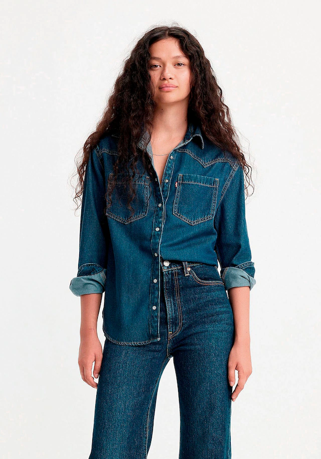 Levi's® Jeansbluse »TEODORA WESTERN SHIRT« mit Druckknöpfen