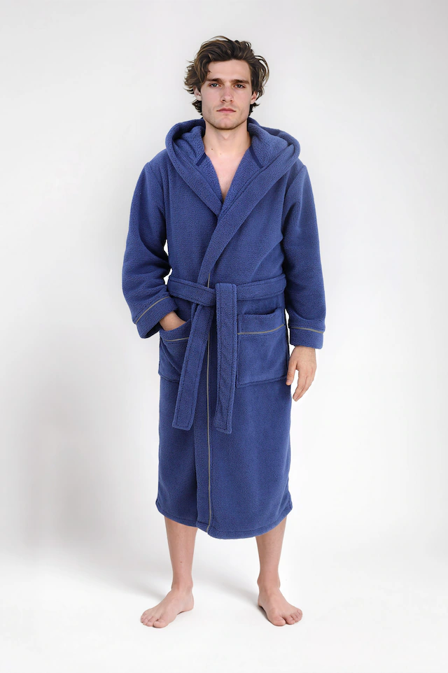 OTTO home Unisex-Bademantel »Lillou, ideal für Sauna & Spa, Hotelbademantel, Morgenmantel« 1 Stk. kuschelig weicher Fleece, plüsch, für Damen und Herren, XS-3XL