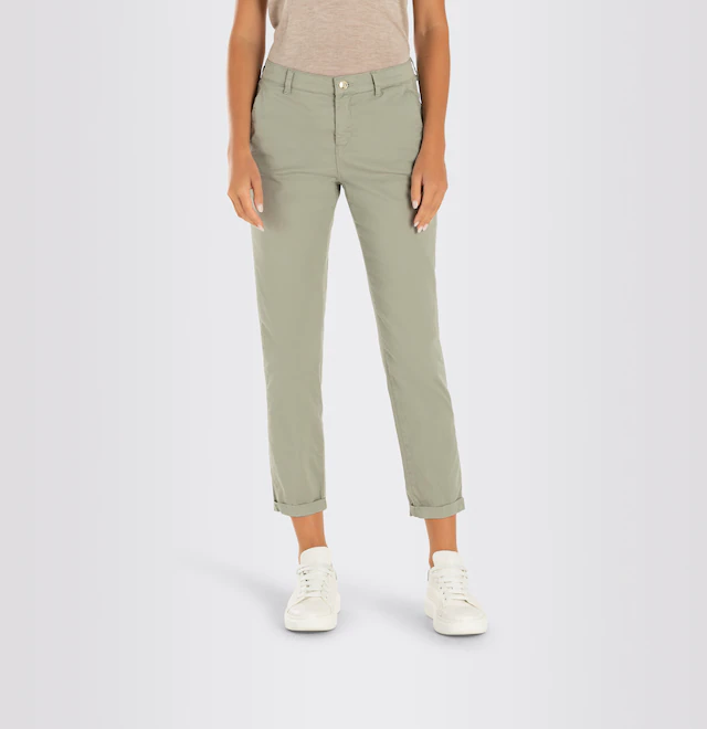 MAC Chinohose »CHINO turn up« mit dezentem Glanz, elegant und sportiv zugleich