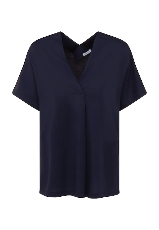 seidensticker Shirtbluse »Schwarze Rose« 1/2 V-Neck Uni