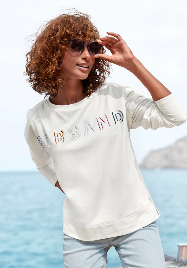 Elbsand Sweatshirt »Alma«, mit Logostickerei vorne, lässige Passform, sportlich-casualn