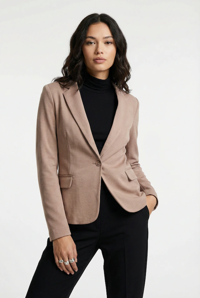 Vero Moda Jerseyblazer »VMJULIANE, figurbetonter Schnitt, 1-Knopf Verschluss« Materialmix, ungefüttert, regular fit