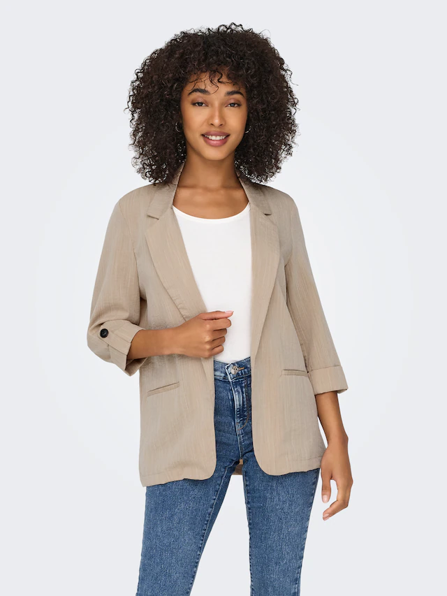 ONLY Kurzblazer »ONLMARSA 3/4 BLAZER WVN NOOS« mit Reverskragen