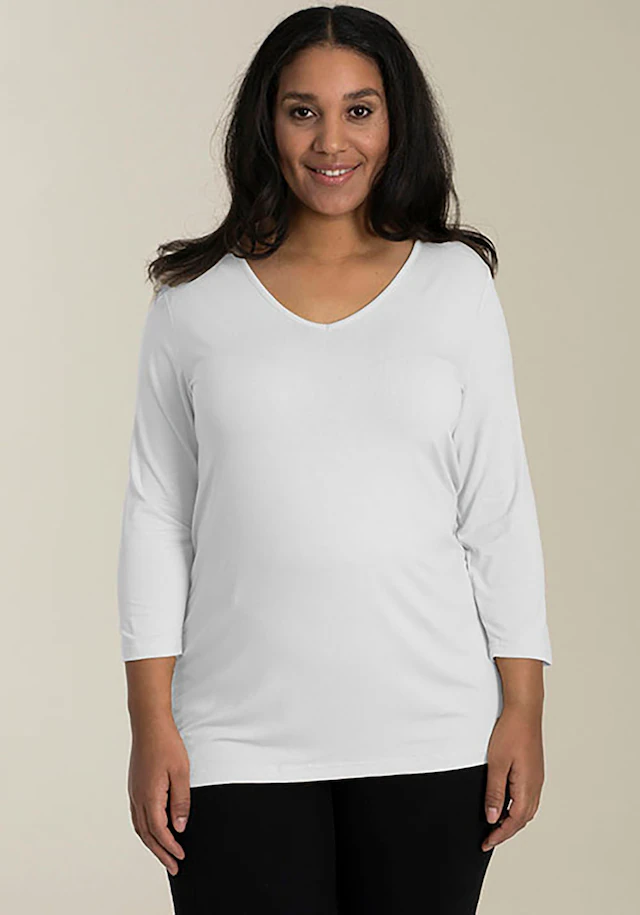 SANDGAARD 3/4-Arm-Shirt mit 3/4-Ärmeln