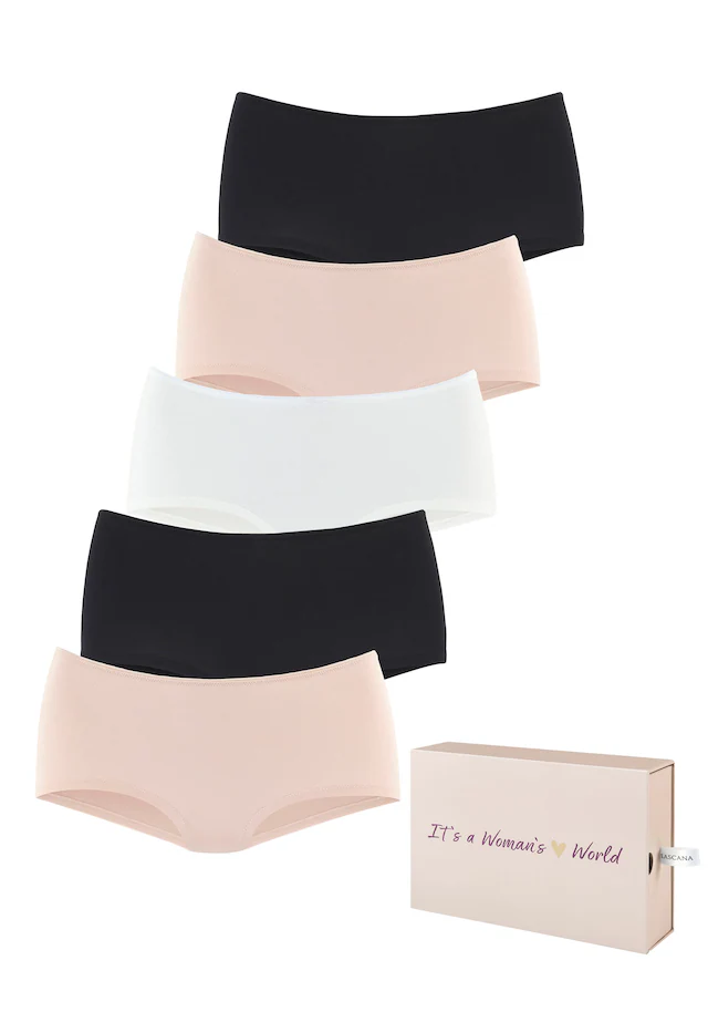LASCANA Panty 5er-Pack,aus Baumwolle, mit schöner Aufbewahrungsbox