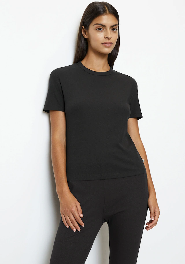 Marc O'Polo Kurzarmshirt »Modern Move« mit gerippter Struktur