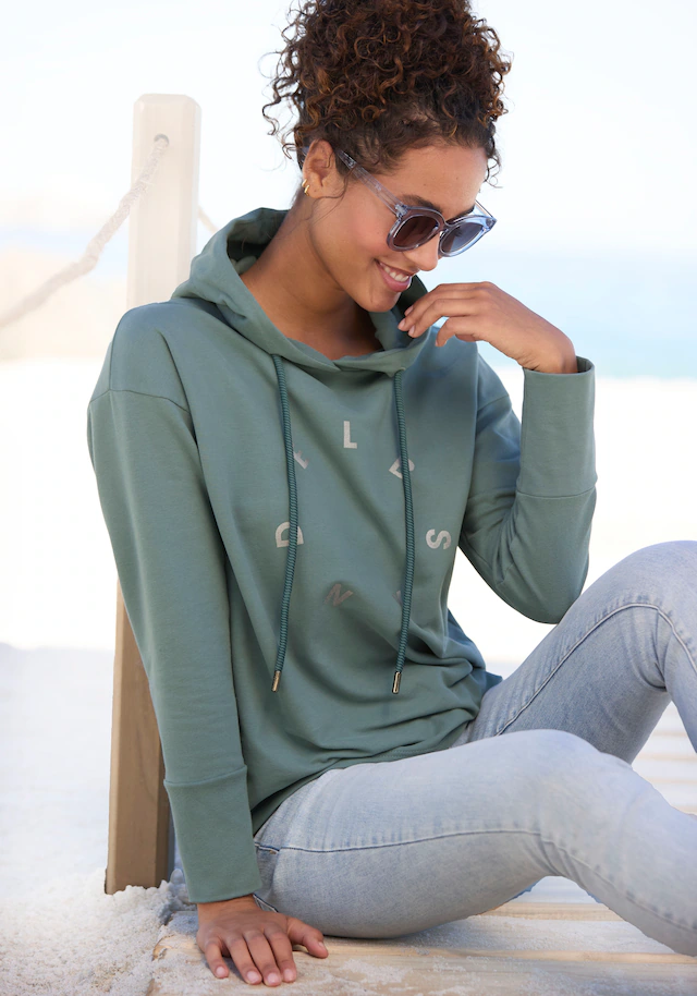 Elbsand Kapuzensweatshirt »Darisa«, mit Logodruck vorne, Hoodie, sportlich-casualn