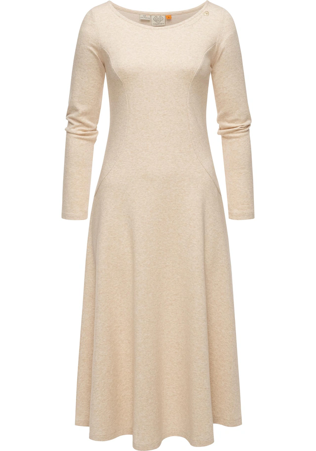 Ragwear A-Linien-Kleid »Appero Long« Ohne Tasche Stylisches Langarm-Kleid für den Winter