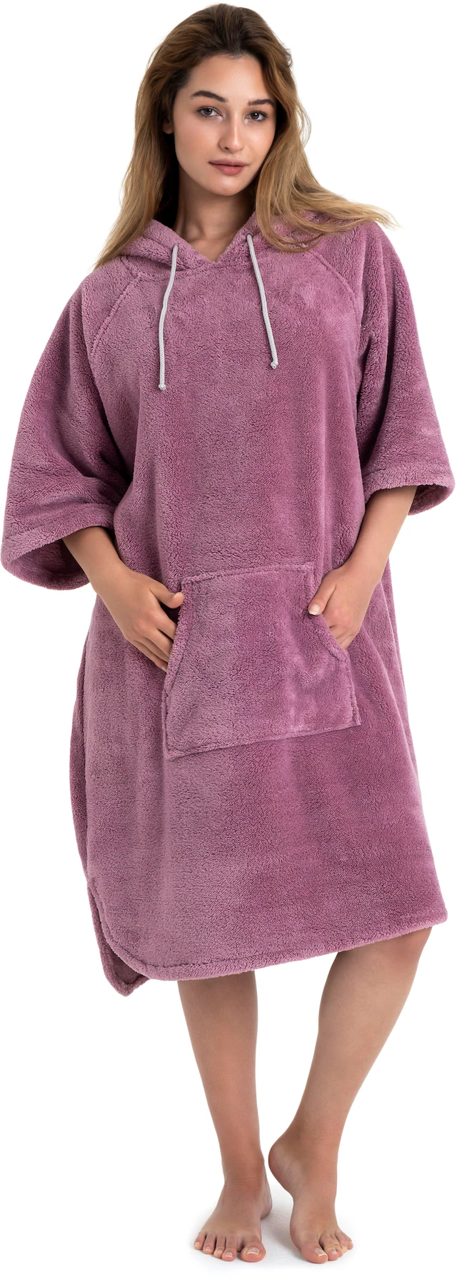 OTTO home Badeponcho »Lillou, Surfponcho ideal für Sauna, Spa & im Urlaub« 1 Stk. weich und kuschelig, plüsch, Fleece, Unisex, für Damen und Herren