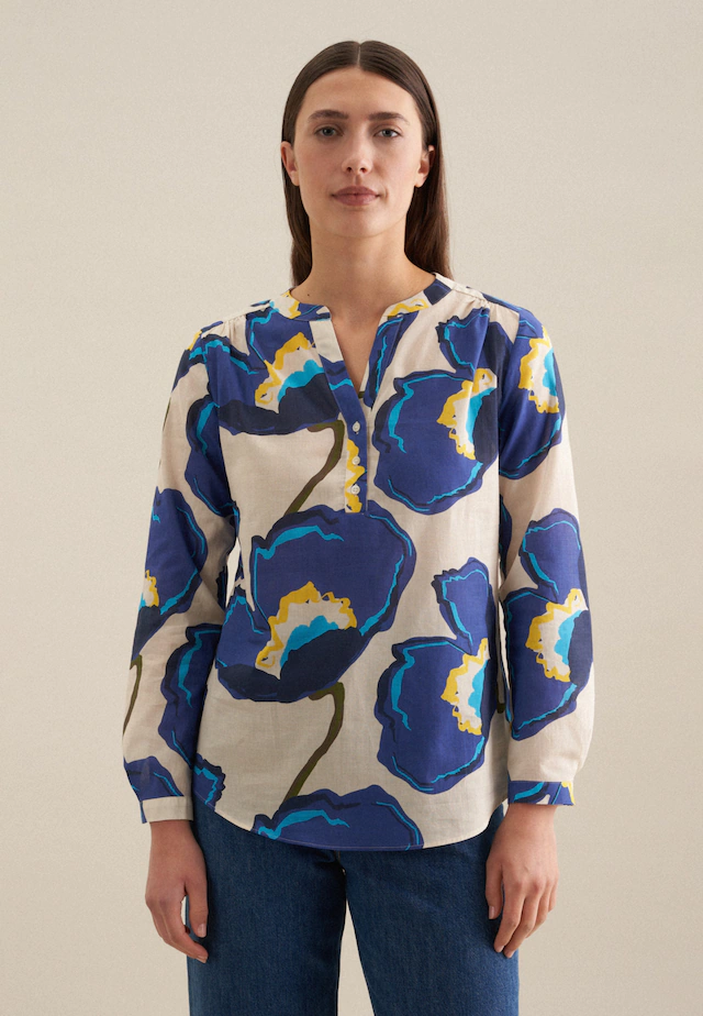 seidensticker Klassische Bluse »Schwarze Rose« Tunika Floral