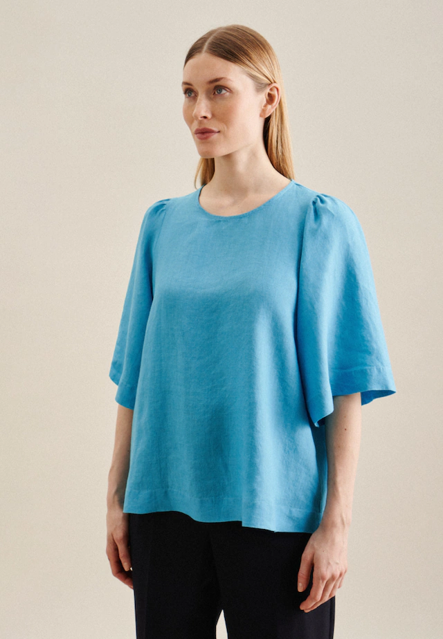 seidensticker Shirtbluse »Schwarze Rose« 1/2 Rundhals Uni