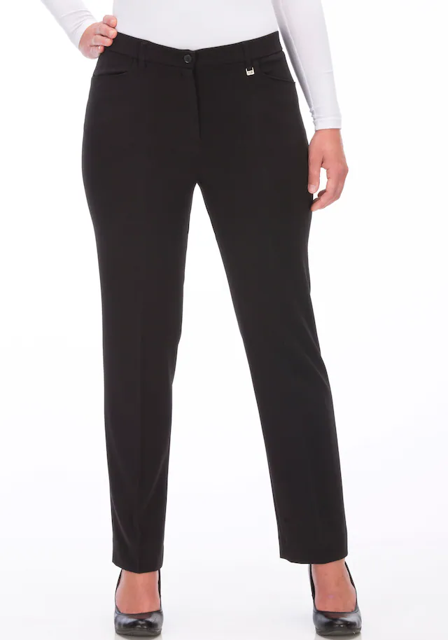 KjBRAND Stoffhose »Hose Bea in Bi-Stretch Kammgarnoptik mit Bügelfalte« Sommerhose , ideal für kräftige Oberschenkel