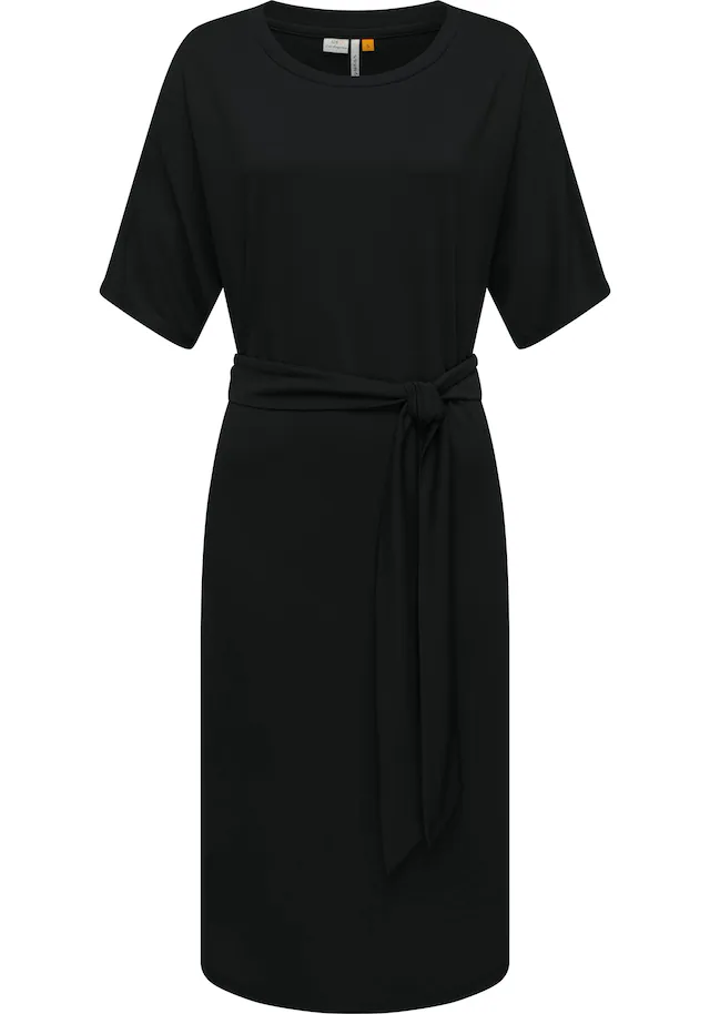 Ragwear Shirtkleid »Pallerma« Ohne Taschen stylisches Sommerkleid mit Bindeband an der Taille