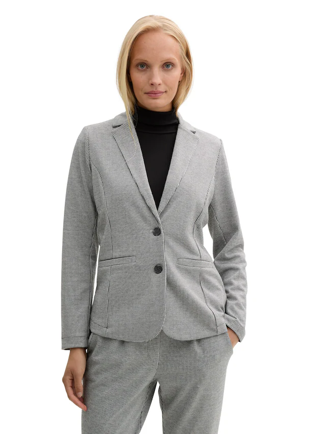 TOM TAILOR Jackenblazer mit Karo Muster