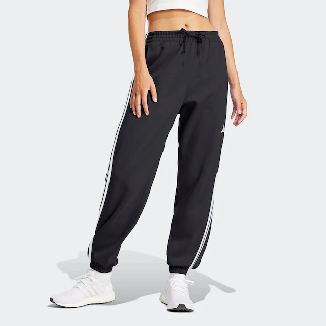 adidas Sportswear Sporthose »ESSENTIALS 3-STREIFEN FRENCH TERRY CUFFED« Reguläre Passform, mittelhoher Bund, weiches French Terry Material