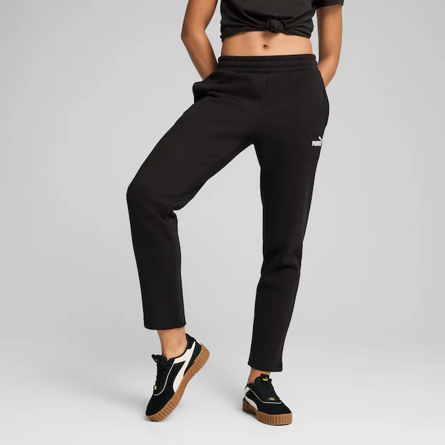 PUMA Trainingshose »ESS SMALL NO 1 LOGO SWEATPANTS FL OP« mit Eingrifftaschen, pflegeleicht, Regular Fit, mit Rippenbund