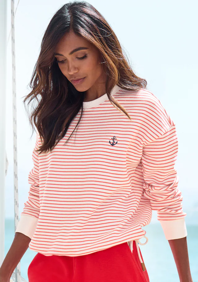 H.I.S Sweatshirt , mit Kordelzug am Saum, Loungewearn