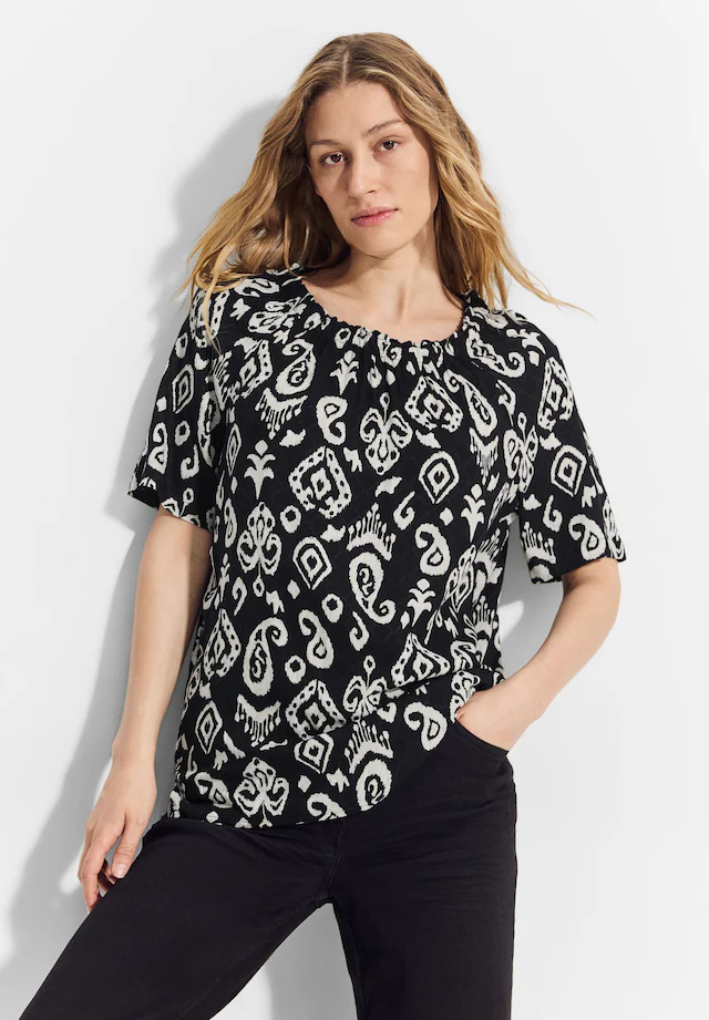 Cecil Carmenbluse aus softer Viskose