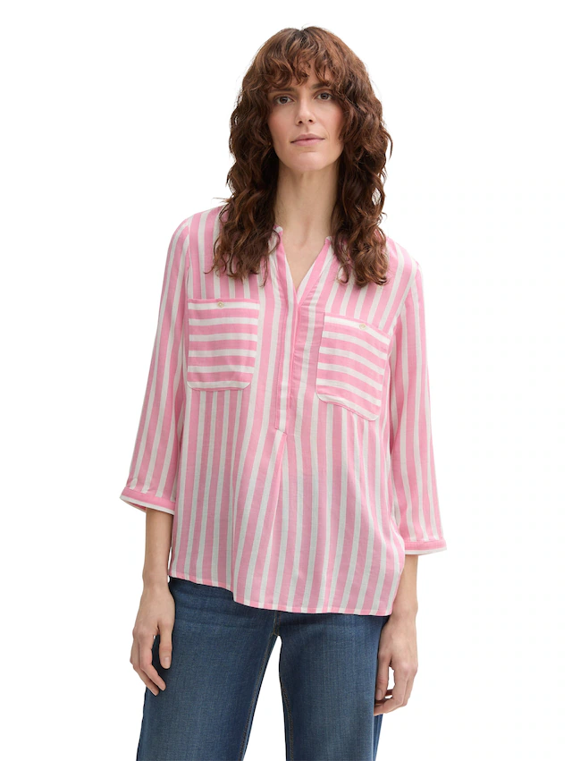 TOM TAILOR Klassische Bluse mit Taschen