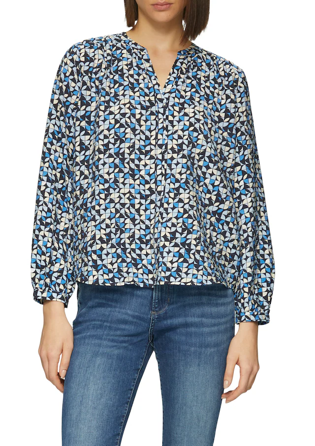 s.Oliver Langarmbluse mit All-Over-Print