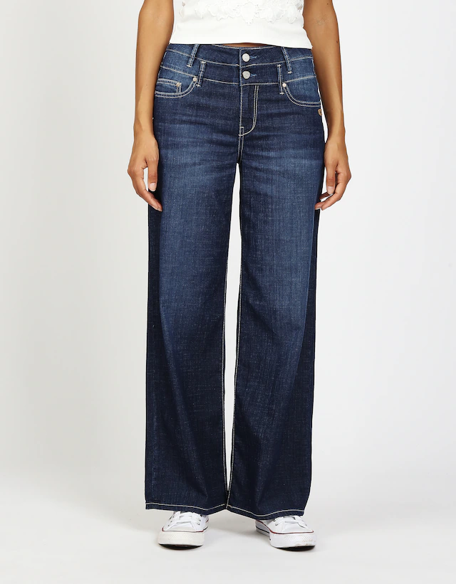 GANG 5-Pocket-Jeans »94CARA« mit doppeltem Bund, Wide Fit