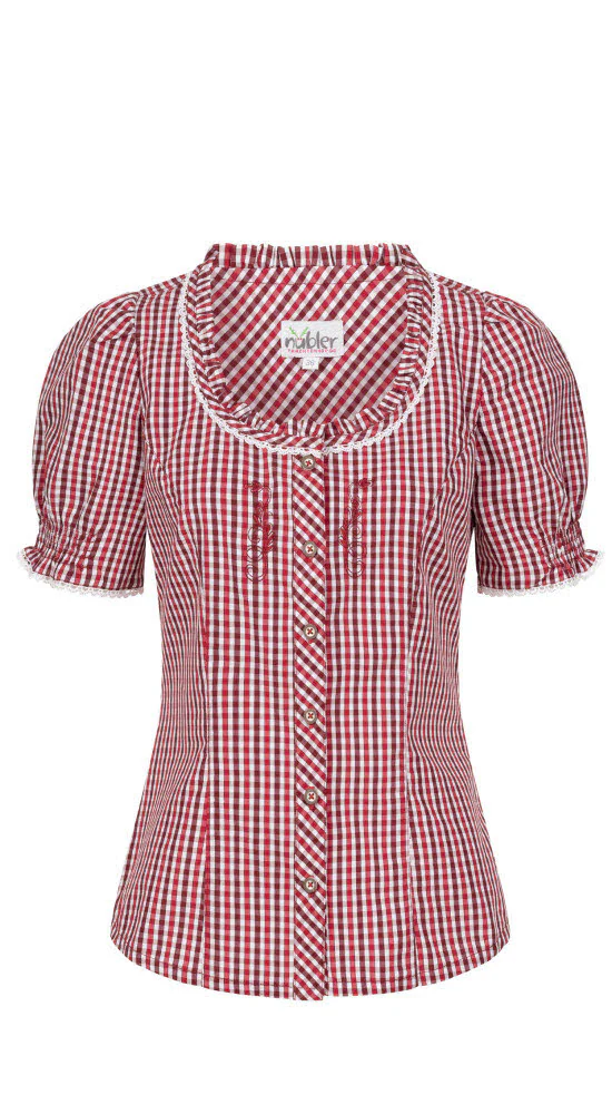 Nübler Dirndlbluse »Trachtenbluse Kurzarm Natascha«