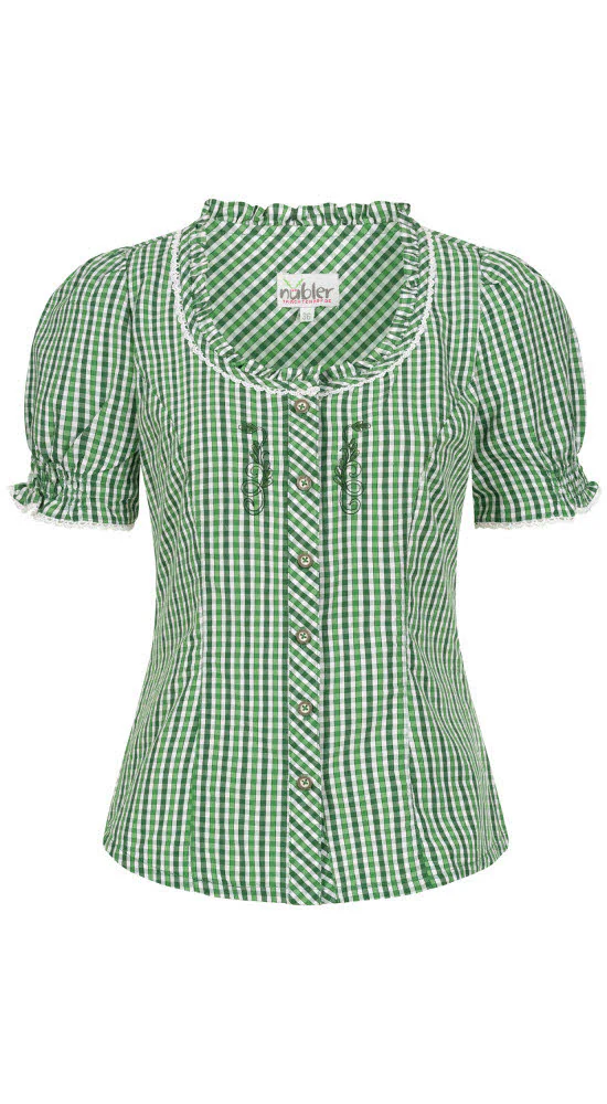 Nübler Dirndlbluse »Trachtenbluse Kurzarm Natascha«