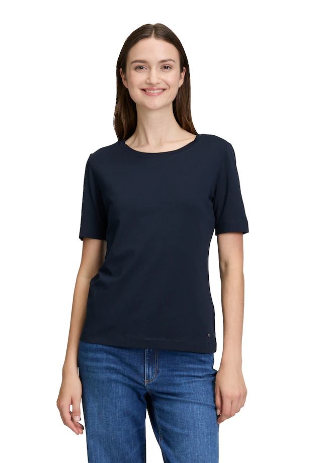 Betty&Co Kurzarmshirt »Damen mit Rundhalsausschnitt« 1 Stk. Form