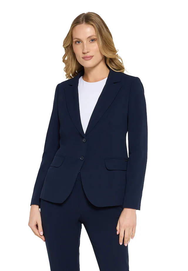 Betty&Co Longblazer »Damen mit Taschen« Druckfutter