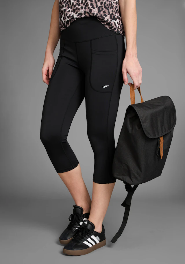 FAYN SPORTS Caprileggings mit Figur formenden Nähten und hohem Bund