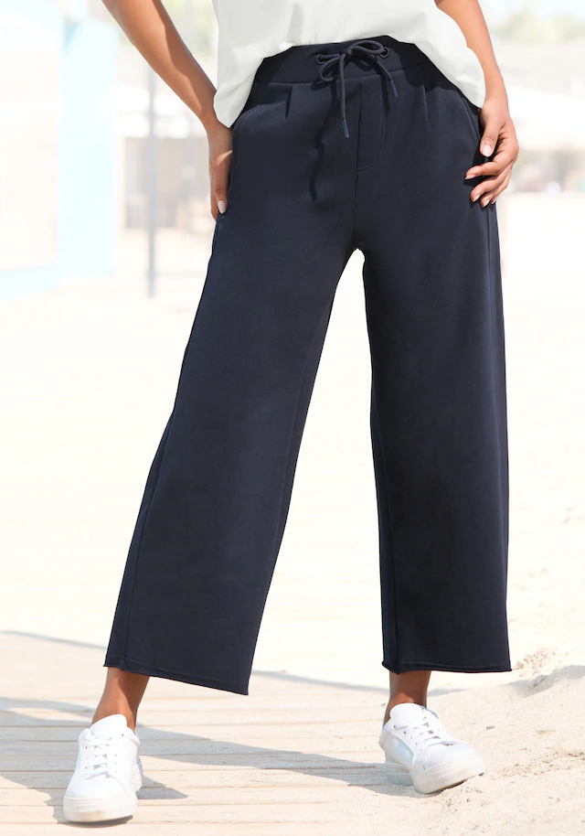 Elbsand Sweathose »Neah« in 7/8 Länge, Culotte aus weicher Sweatware mit Kordelzug, causal