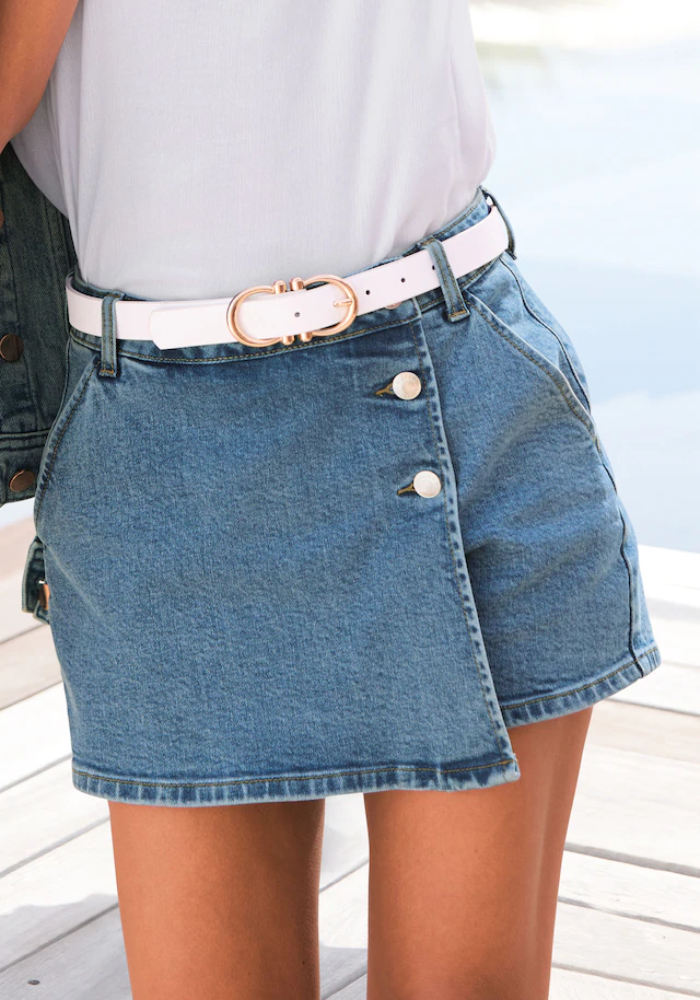 Buffalo Hosenrock , Jeansshorts im Hosenrock-Stil, modisch