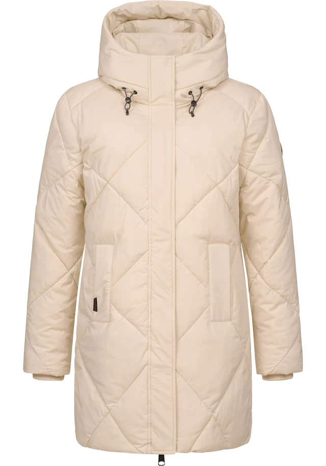 Ragwear Steppmantel »Diamanta« Wasserdichter Damen Kurzmantel mit Kapuze
