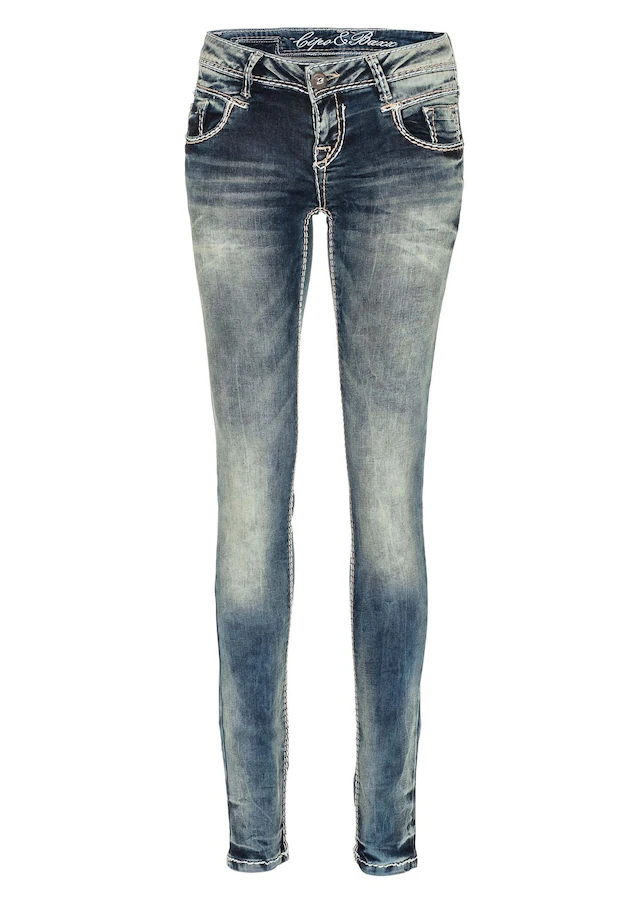 Cipo & Baxx 5-Pocket-Jeans »Jeans« mit niedriger Taille in Straight Fit, WD153
