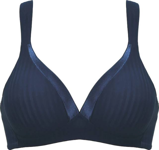 Naturana Schalen-BH »The Wednesday« mit Schale, Satinbesatz, breite Träger, Entlastungsträger, feminin