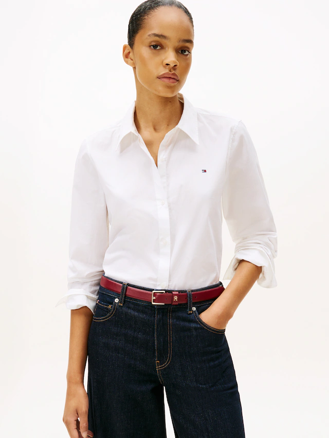Tommy Hilfiger Hemdbluse »ESS POPLIN REGULAR SHIRT« Langarm, Regular Fit