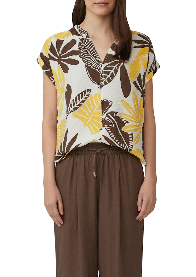 s.Oliver Druckbluse mit Raff-Details