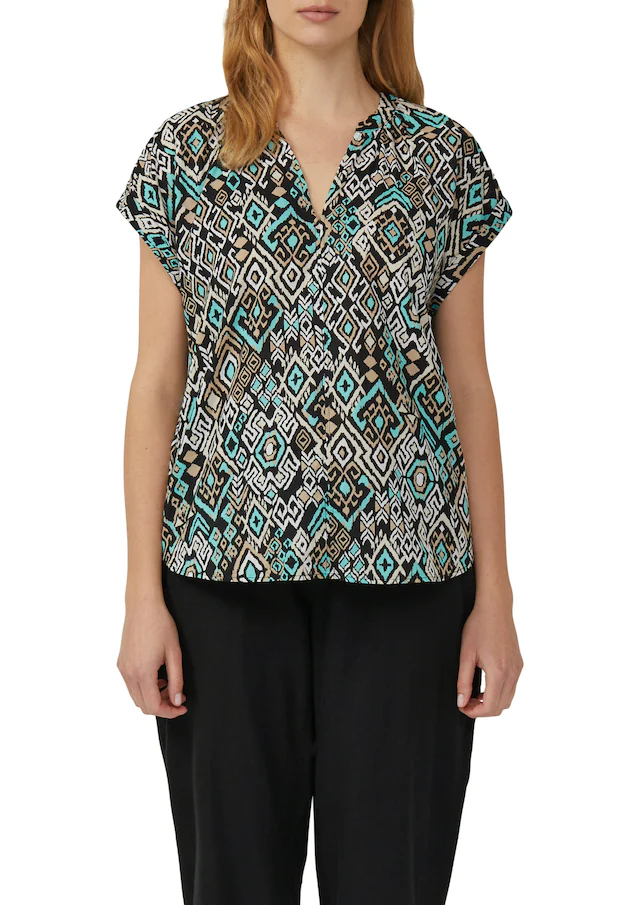 s.Oliver Klassische Bluse mit All-Over Print