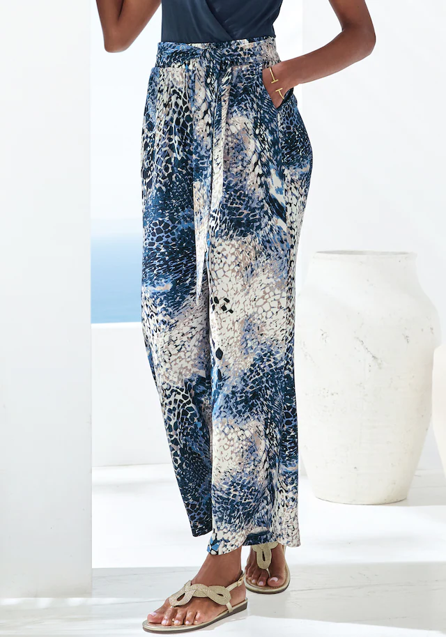 LASCANA Palazzohose mit Bindeband, Schlupfhose, luftige Sommerhose, casual