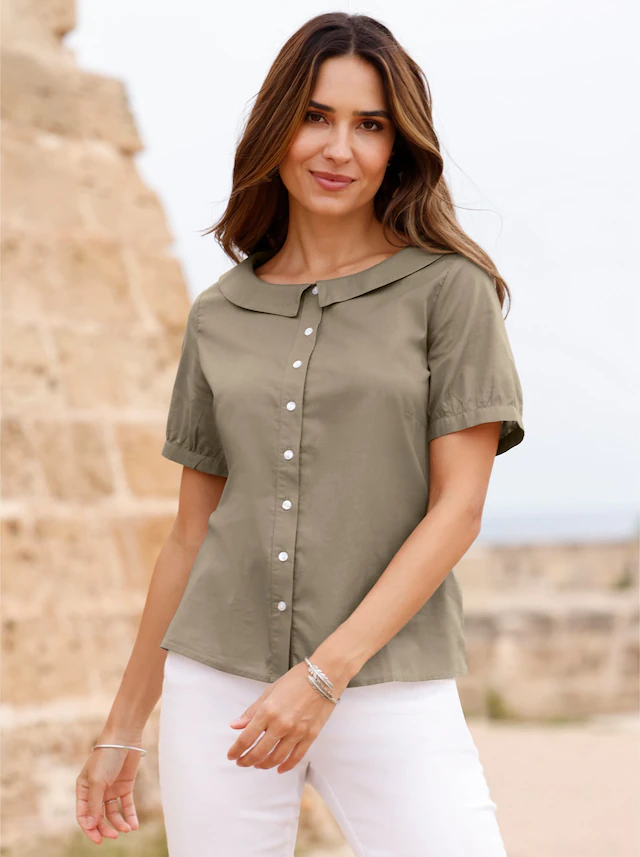 Classic Basics Kurzarmbluse