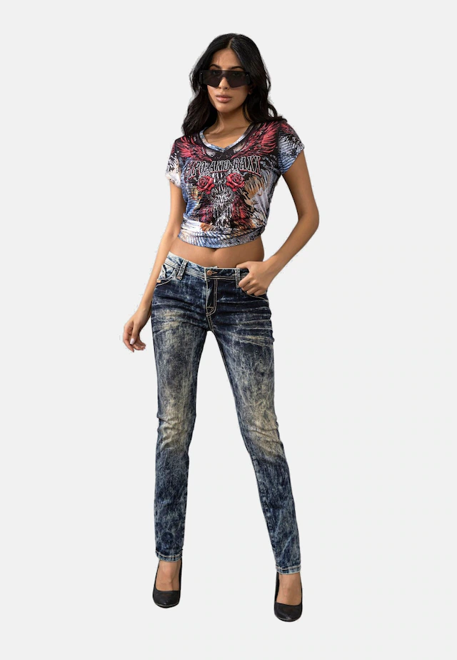 Cipo & Baxx Regular-fit-Jeans »Jeans« mit cooler Waschung, WD222
