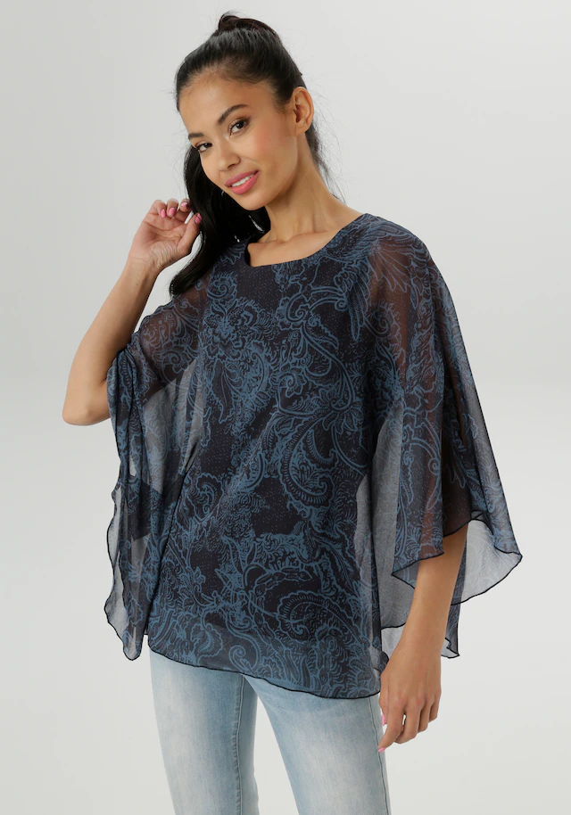 Aniston SELECTED Chiffonbluse im modischen Lagenlook