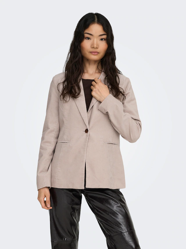 ONLY Kurzblazer »ONLNESSA L/S CORD FIT BLAZER CC TLR« aus Cord, regular fit, schmale Ärmel