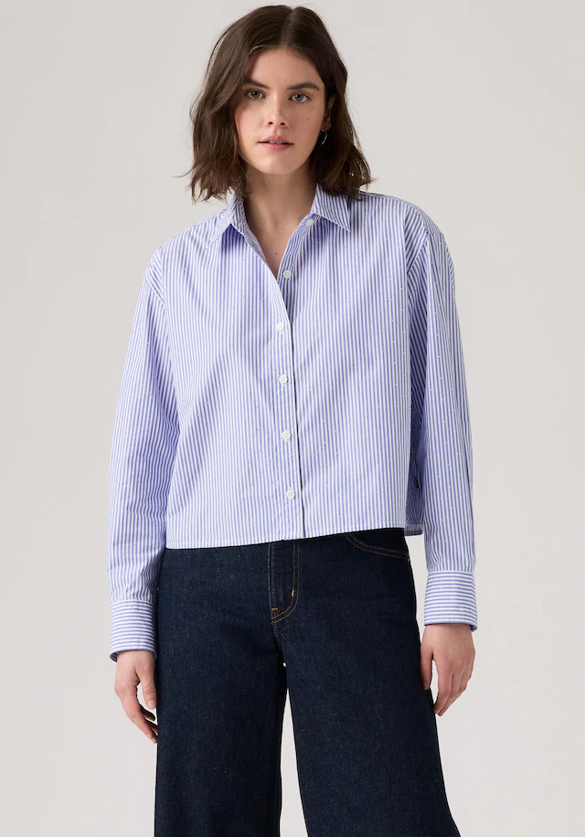 Levi's® Hemdbluse »CROPPED HARLIE SH« Klassischer Hemdblusenkragen