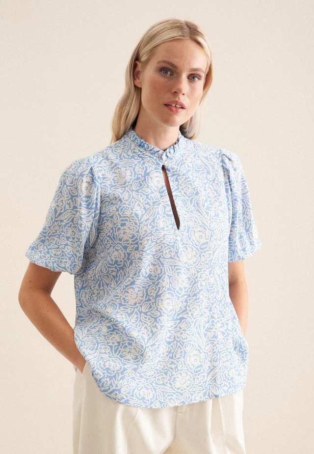seidensticker Shirtbluse »Schwarze Rose« 1/2 Rundhals Floral
