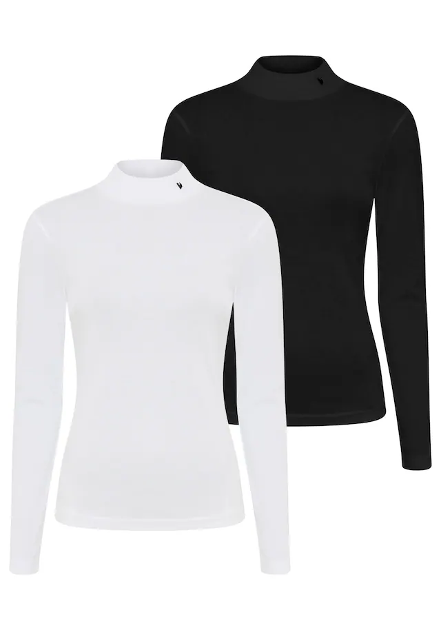 Bruno Banani Rollkragenshirt 2er-Pack,perfektes Basic mit Rollkragen
