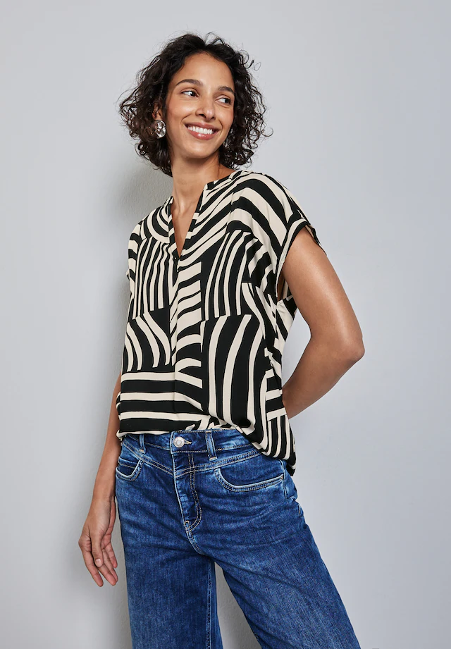 STREET ONE Hemdbluse aus softer Viskose