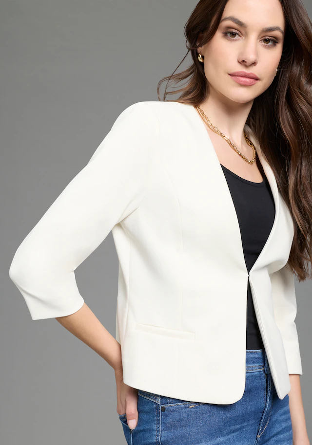 Laura Scott Kurzblazer aus elastischer Jerseyware, mit Hakenverschluss